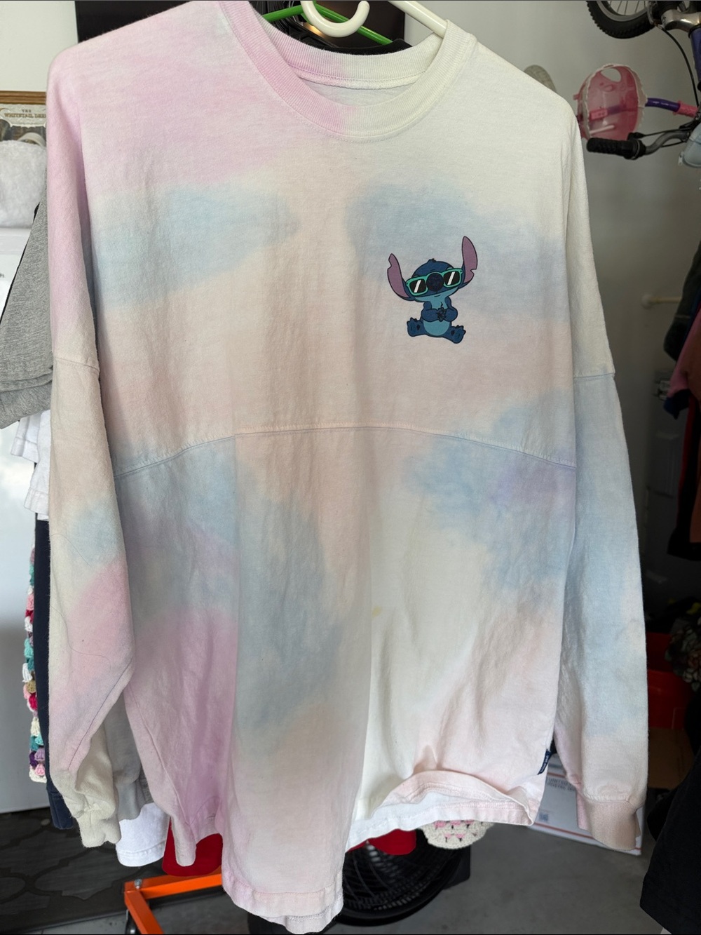 Disney Pastel Tie-Dye Lilo & Stitch Sweatshirt - Pink, Blue, Purple